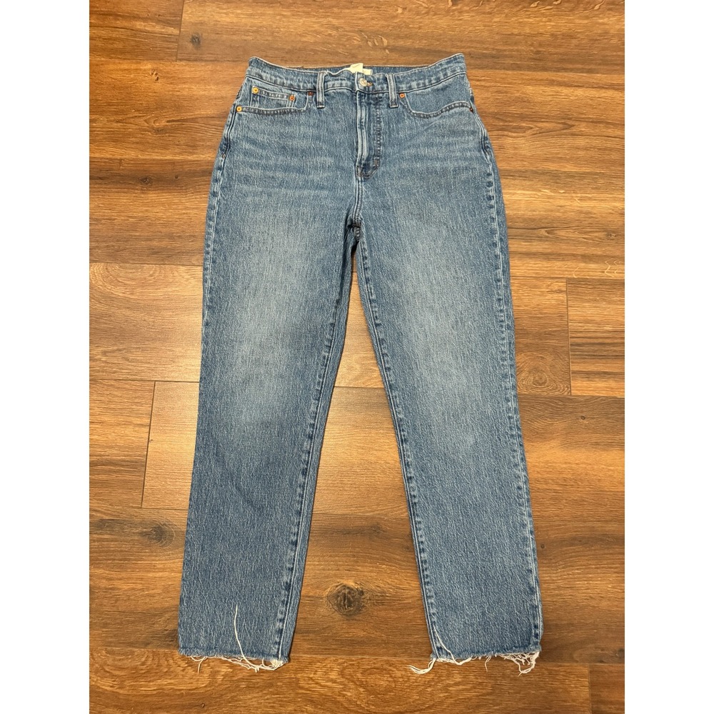 Madewell The Perfect Vintage Jean Medium Wash Raw Hem Size 29 - Picture 4 of 9